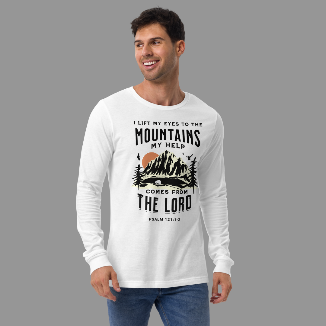 T-shirt Unisexe à Manches Longues "MY HELP FROM THE LORD"