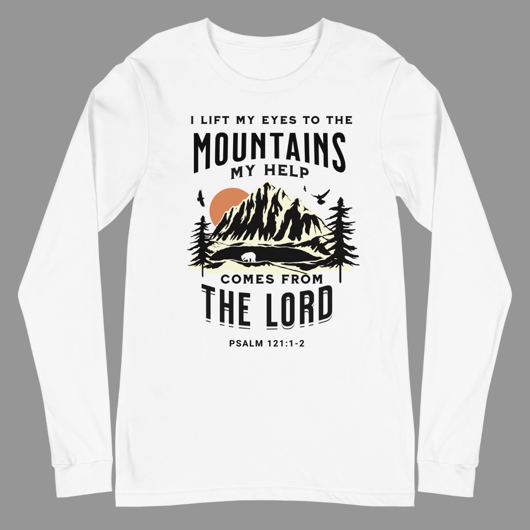 T-shirt Unisexe à Manches Longues "MY HELP FROM THE LORD"