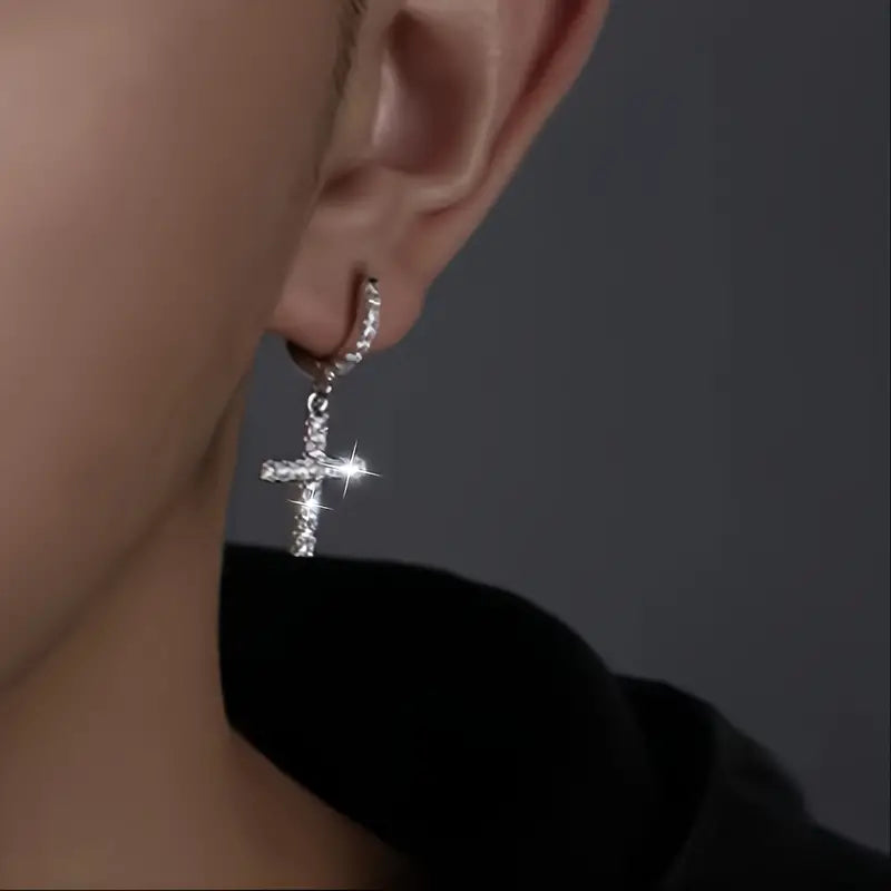 Boucles d'Oreilles avec Croix