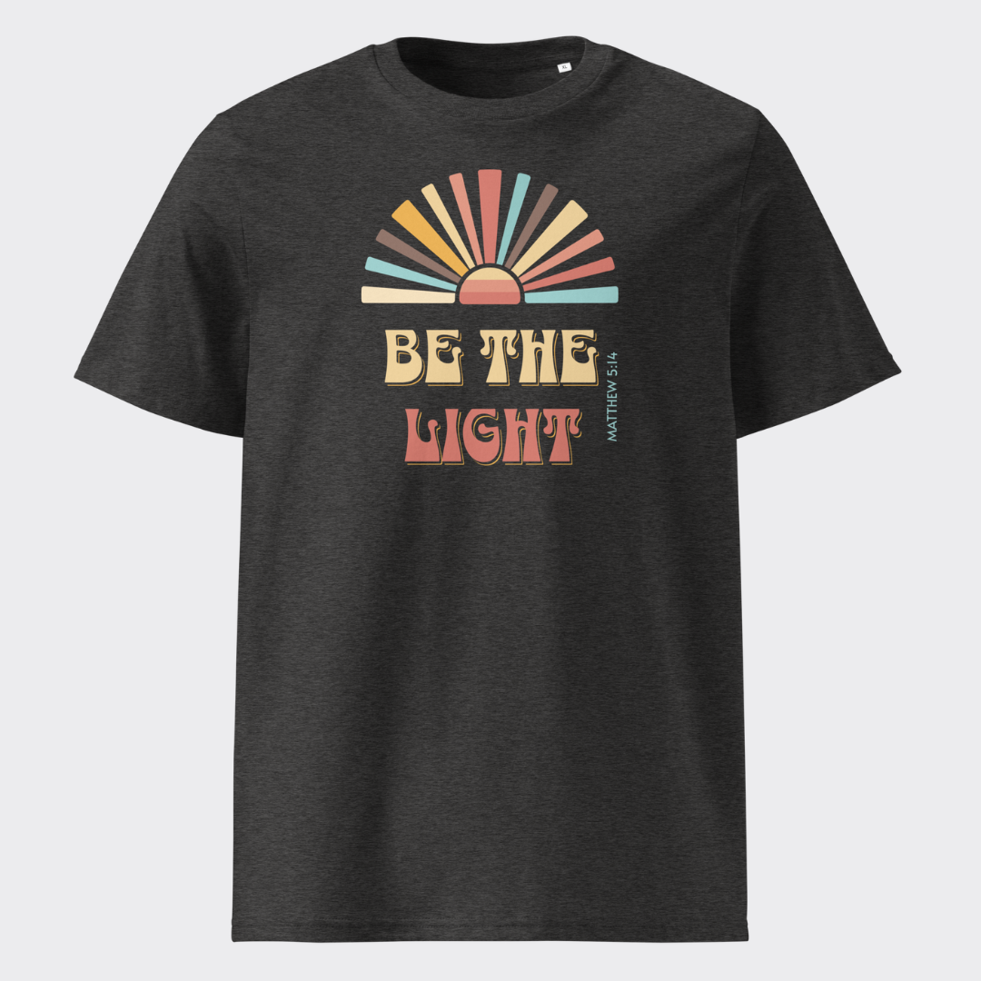 T-shirt unisexe en coton "BE THE LIGHT"