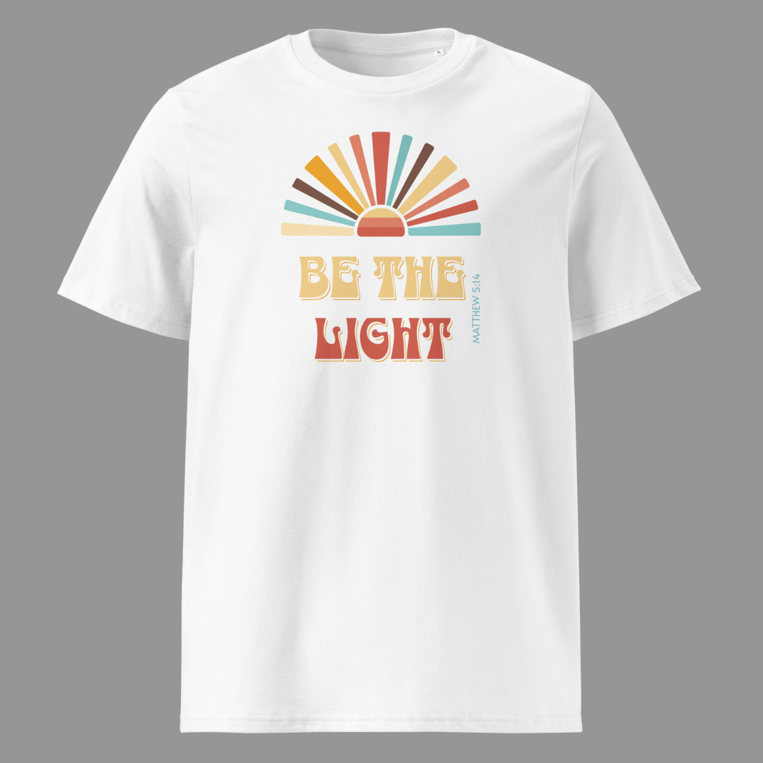 T-shirt unisexe en coton "BE THE LIGHT"